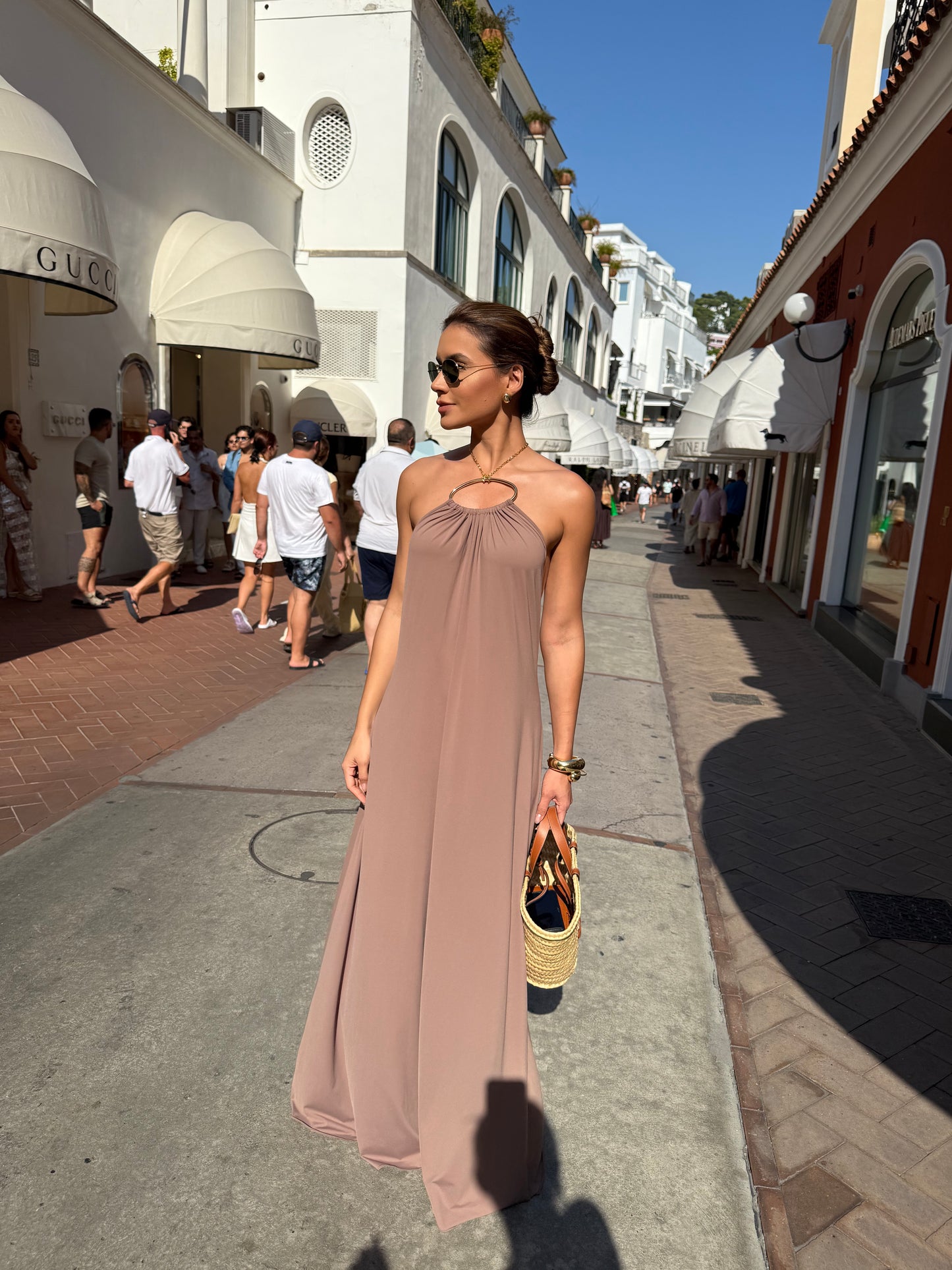 VESTIDO CAMILA DAMASCO