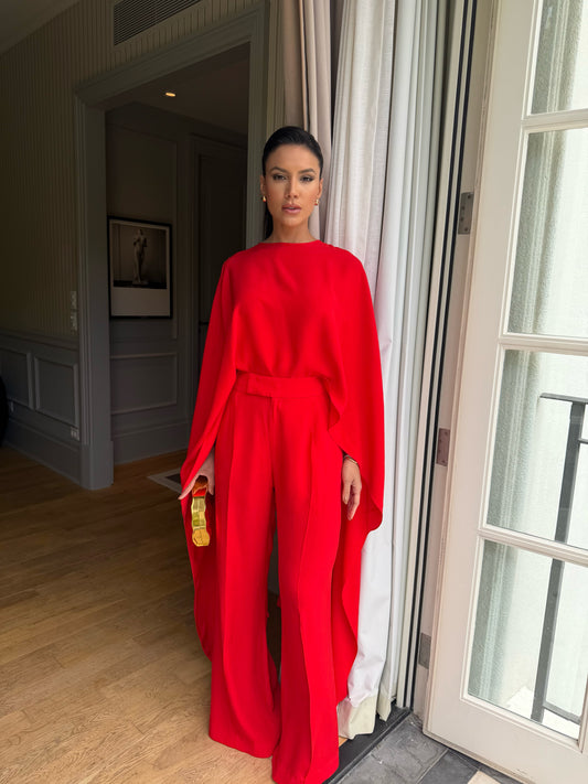 CONJUNTO LANA VERMELHO