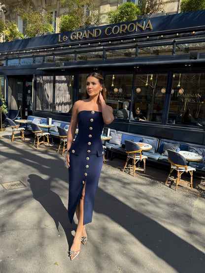 VESTIDO LAILA AZUL MARINHO