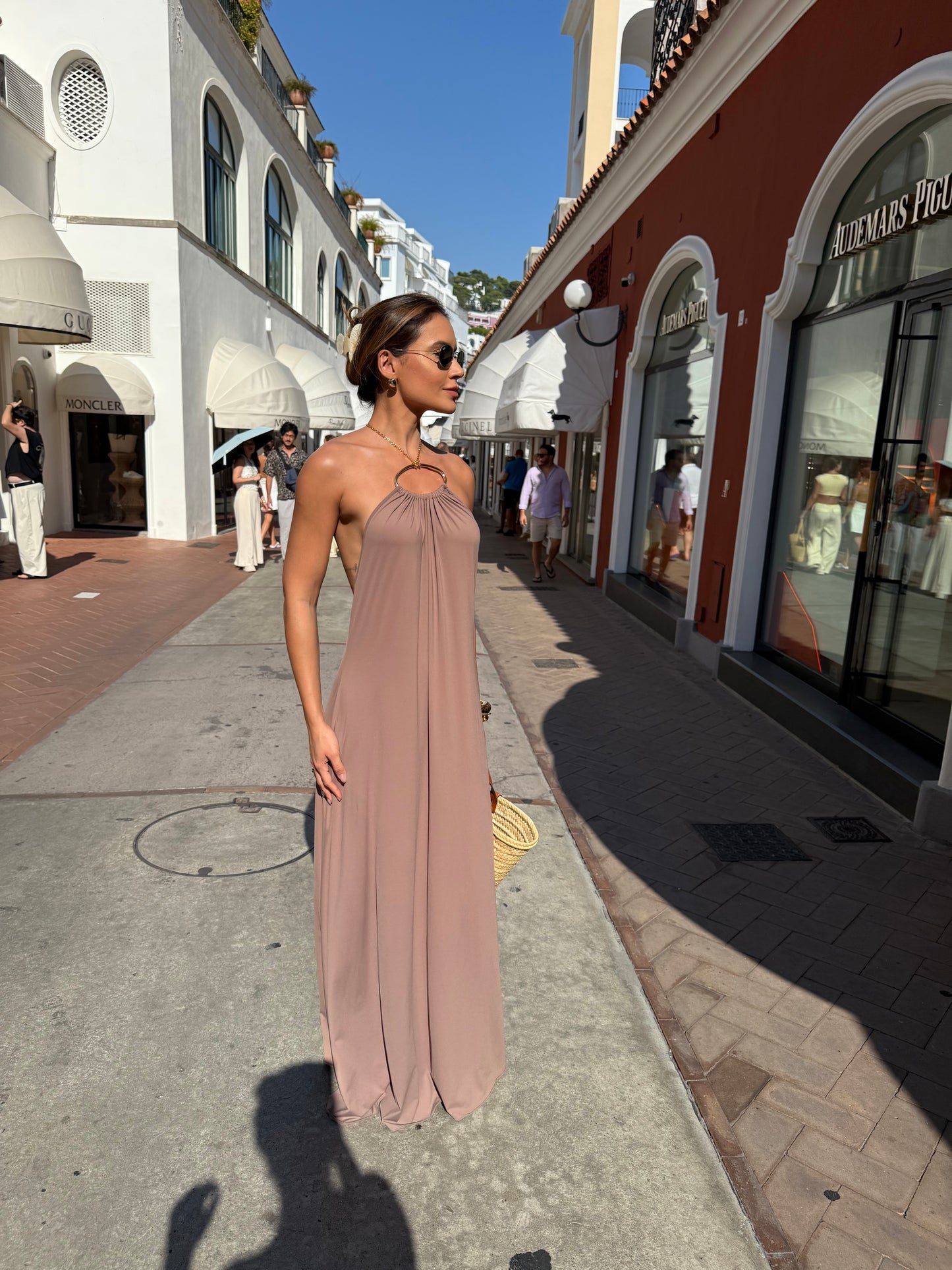 VESTIDO CAMILA DAMASCO