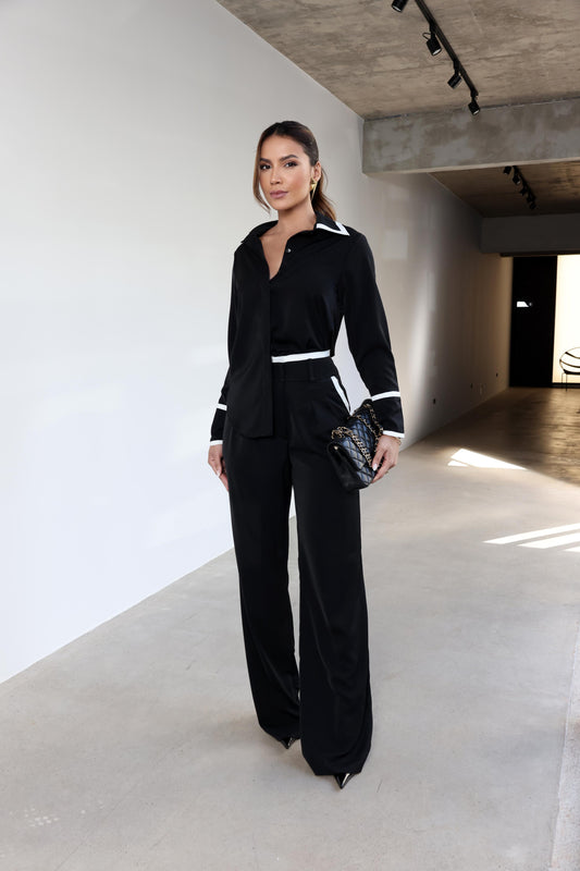 CONJUNTO CRISTINA PRETO COM OFF