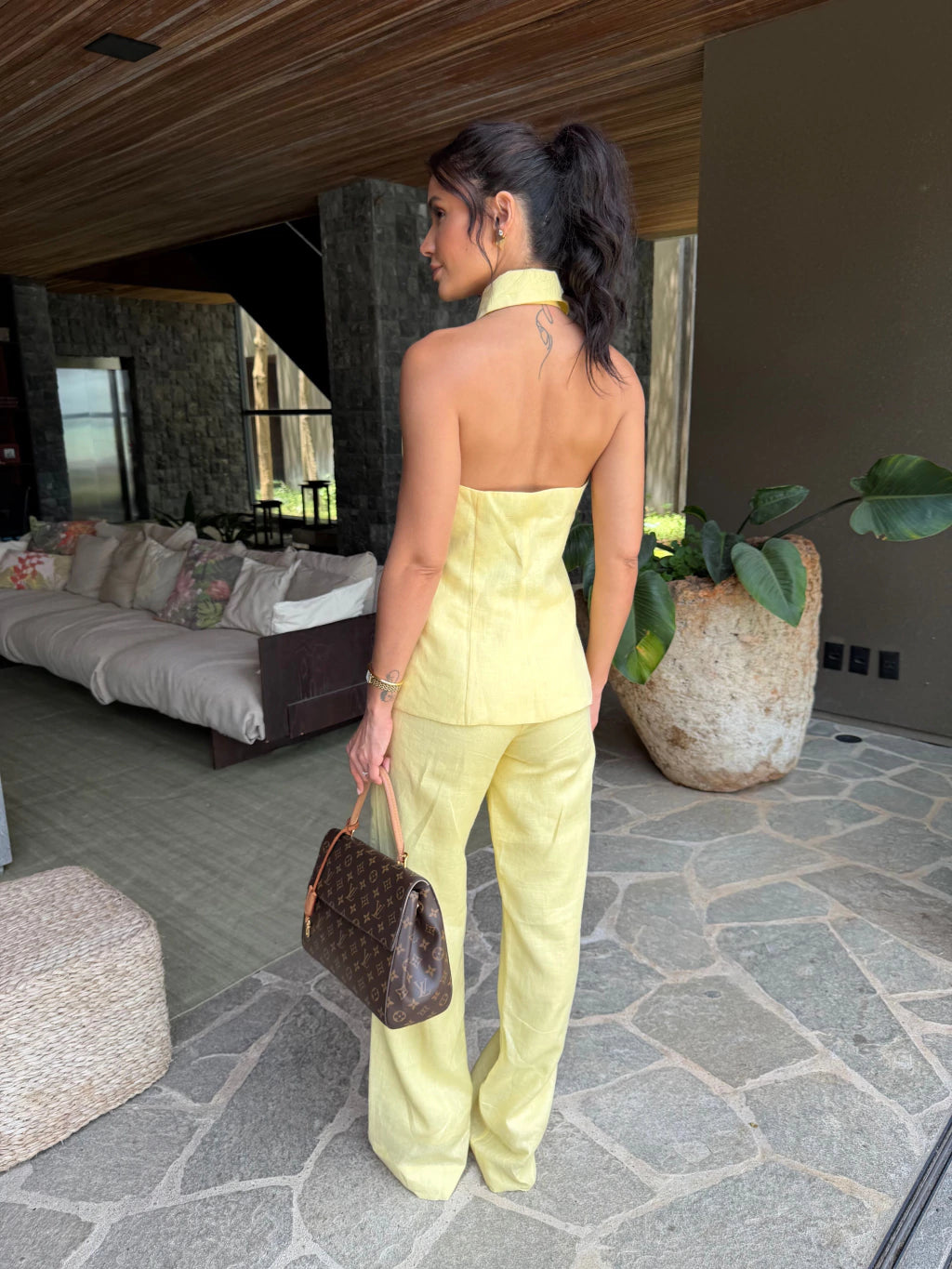 CONJUNTO KARLA AMARELO