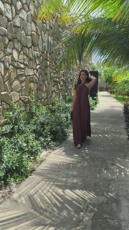 Vestido Sabrina Marrom