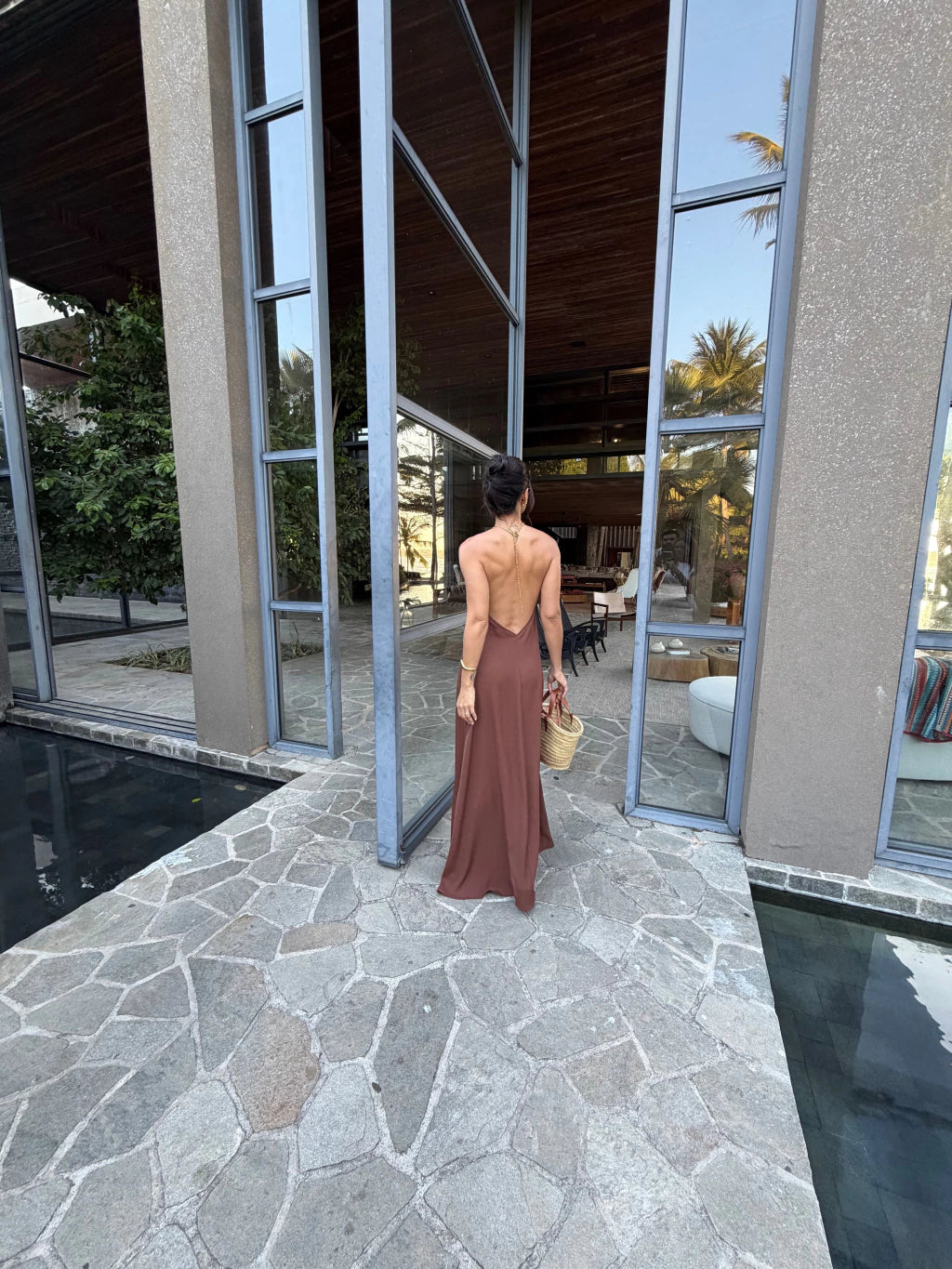 VESTIDO SOLANGE NEW MARROM